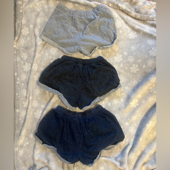 H&M Women's Athletic Sweat Shorts Set of 3 - Gray, Navy, and Black - Picture 2 of 5